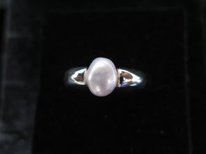 <b> No. 27</b> Pink Pearl Ring - Sterling Silver