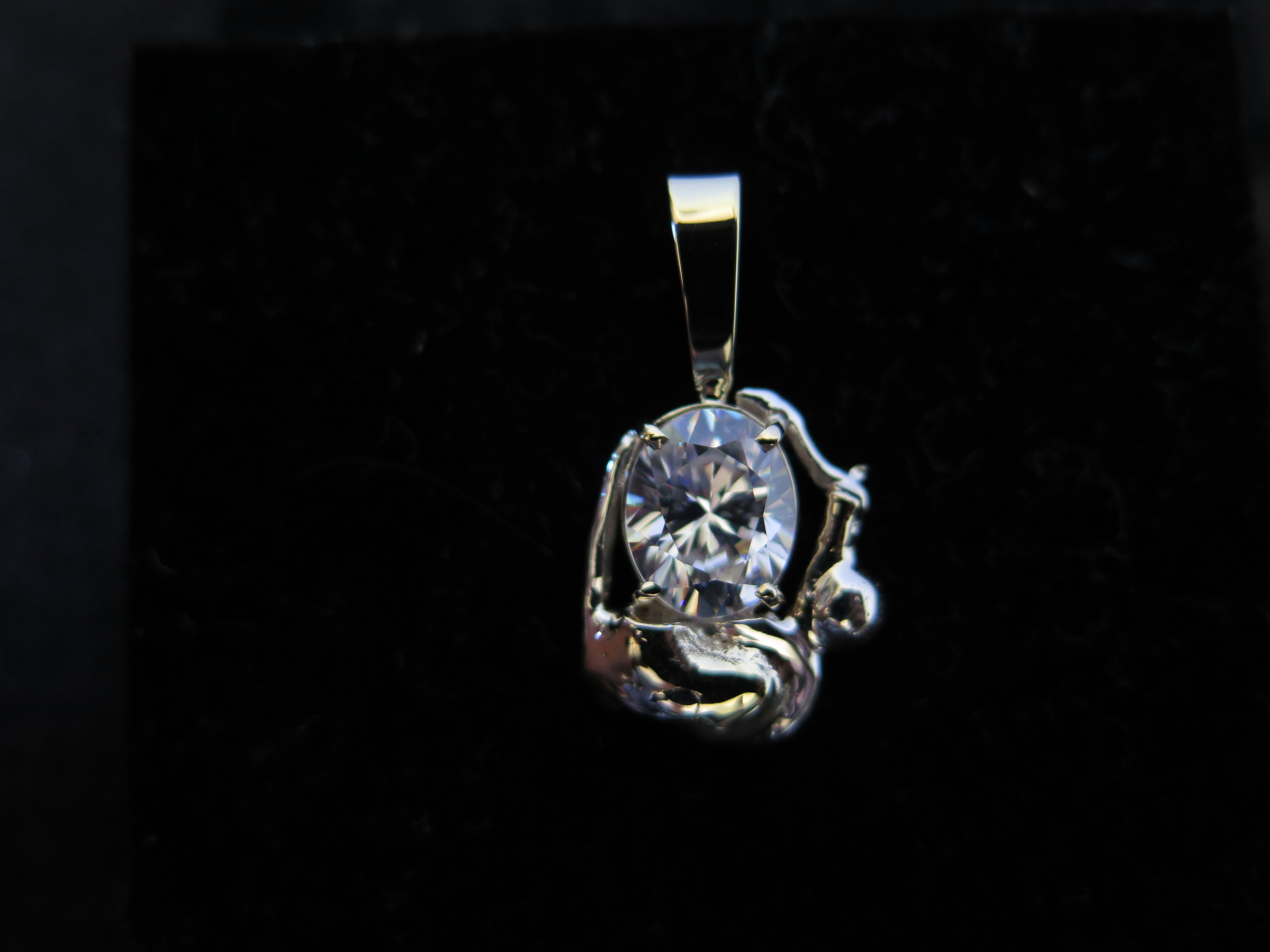 <b>No. 47</b> 9ct Yellow Gold and Sterling Silver with Cubic Zirconia