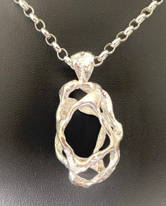 <b>No. 81 </b> Sterling silver pendant $95 Add sag silver chain $30