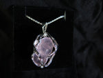 Load image into Gallery viewer, &lt;b&gt;No. 38 &lt;/b&gt; Sterling Silver and Rose Quartz inner (Rotates)
